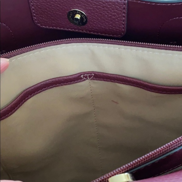 Nanette Lepore Myles Tote Bag with Scarf in Berry - Picture 4 of 7